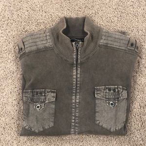 Men’s buckle black label slim fit sz large sweater